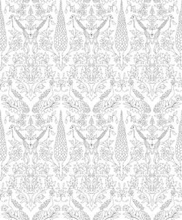 Enchanted Peacock Garden Repeat Pattern | Seamless Pattern Download for ...